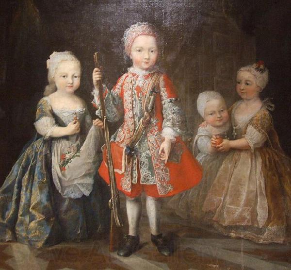 Maria Giovanna Clementi Charles Emmanuel IIIs children Spain oil painting art